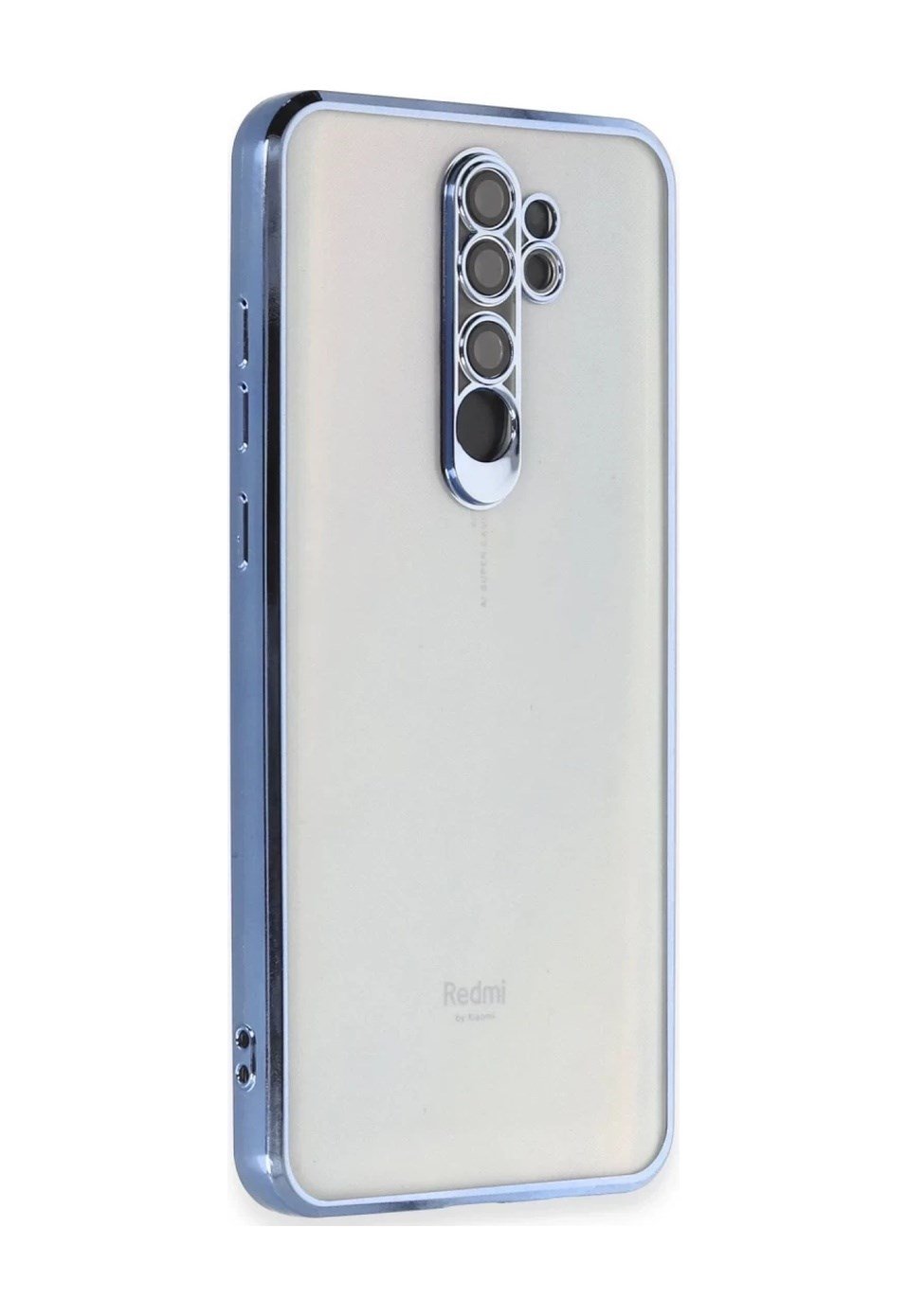 Xiaomi Redmi Note 8 Pro Uyumlu Kılıf Lensli Silikon - Açık Mavi Belirtilmemiş