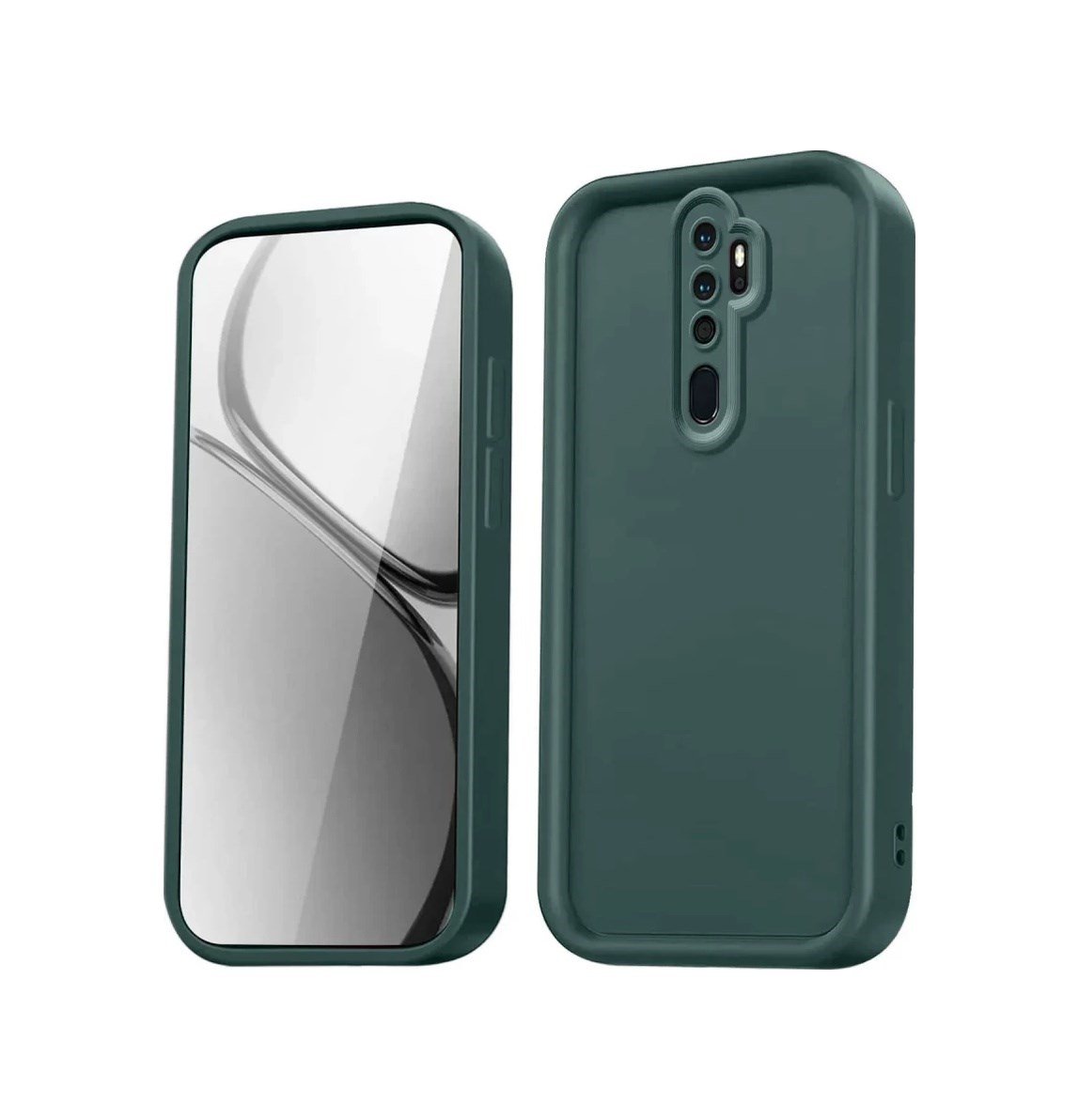 Xiaomi Redmi Note 8 Pro Uyumlu Kılıf Viera Silikon - Koyu Yeşil Belirtilmemiş