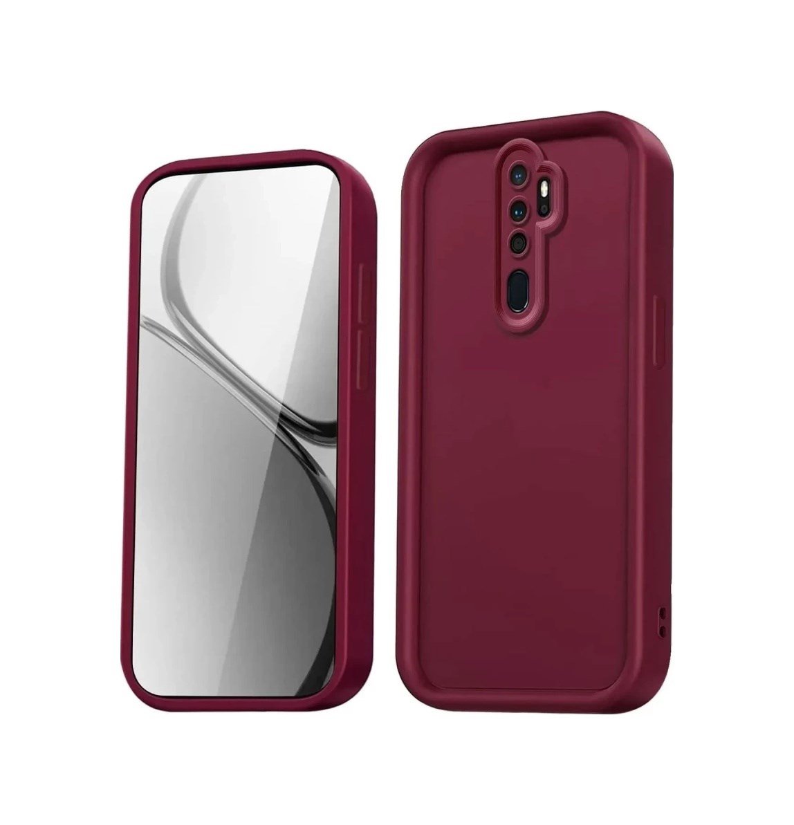 Xiaomi Redmi Note 8 Pro Uyumlu Kılıf Viera Silikon - Bordo Belirtilmemiş