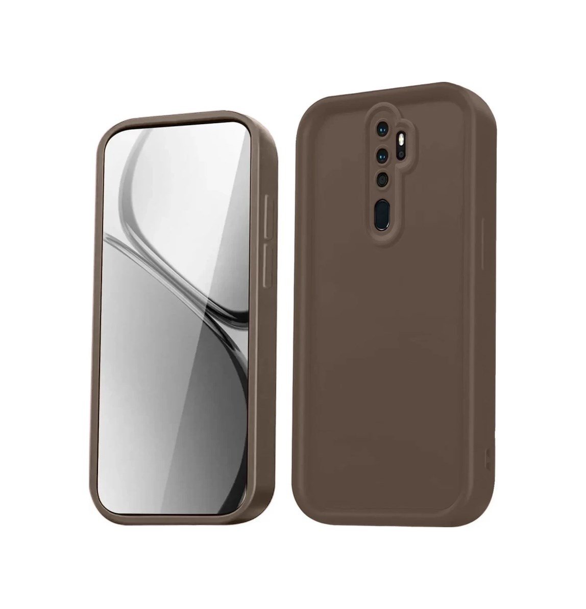Xiaomi Redmi Note 8 Pro Uyumlu Kılıf Viera Silikon - Kahverengi Belirtilmemiş