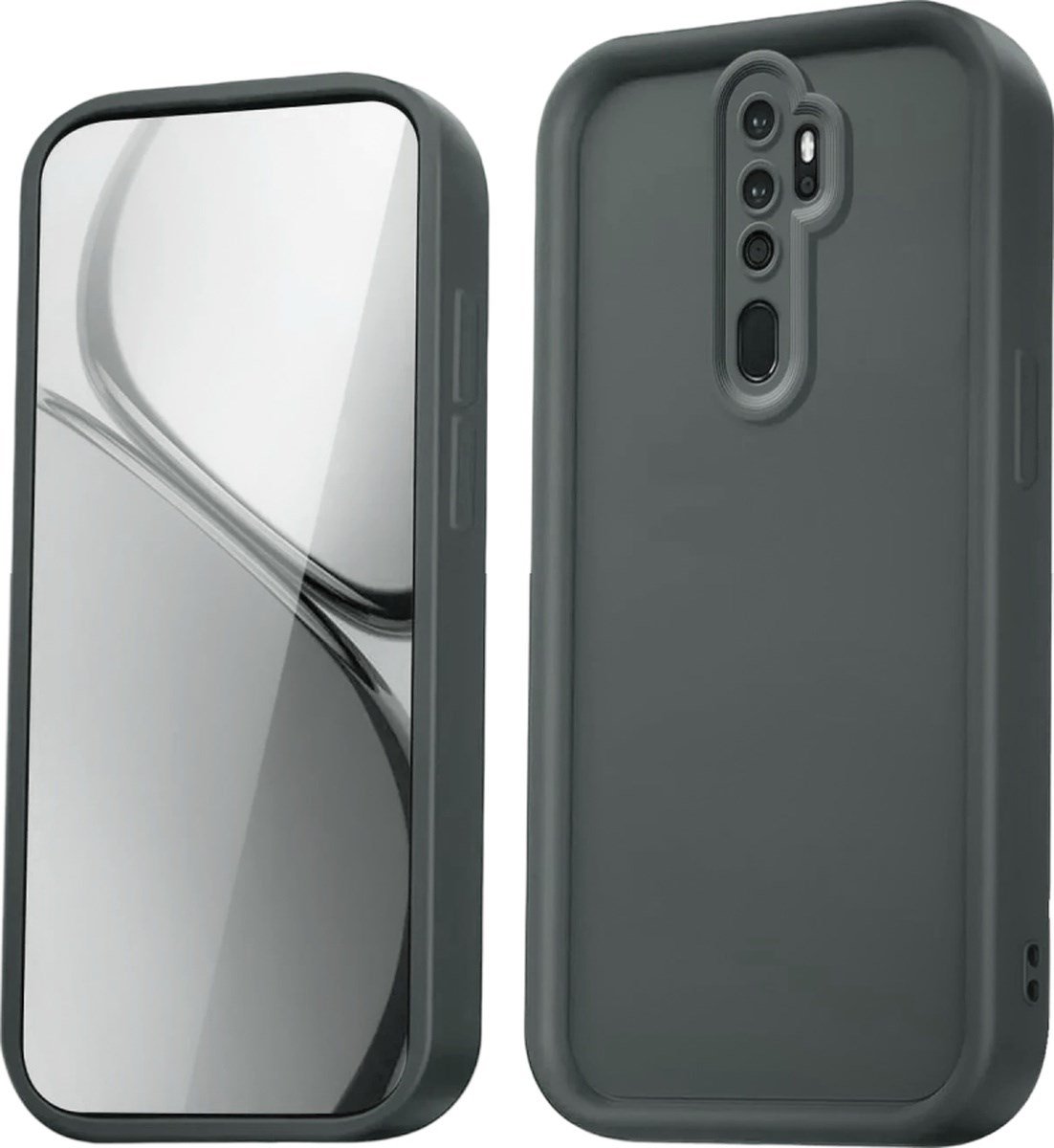 Xiaomi Redmi Note 8 Pro Uyumlu Kılıf Viera Silikon - Gri Belirtilmemiş