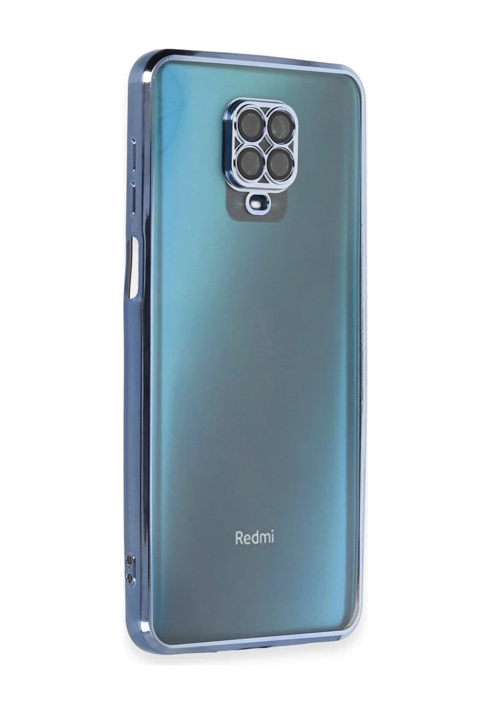 Xiaomi Redmi Note 9 Pro Uyumlu Kılıf Lensli Silikon - Açık Mavi Belirtilmemiş