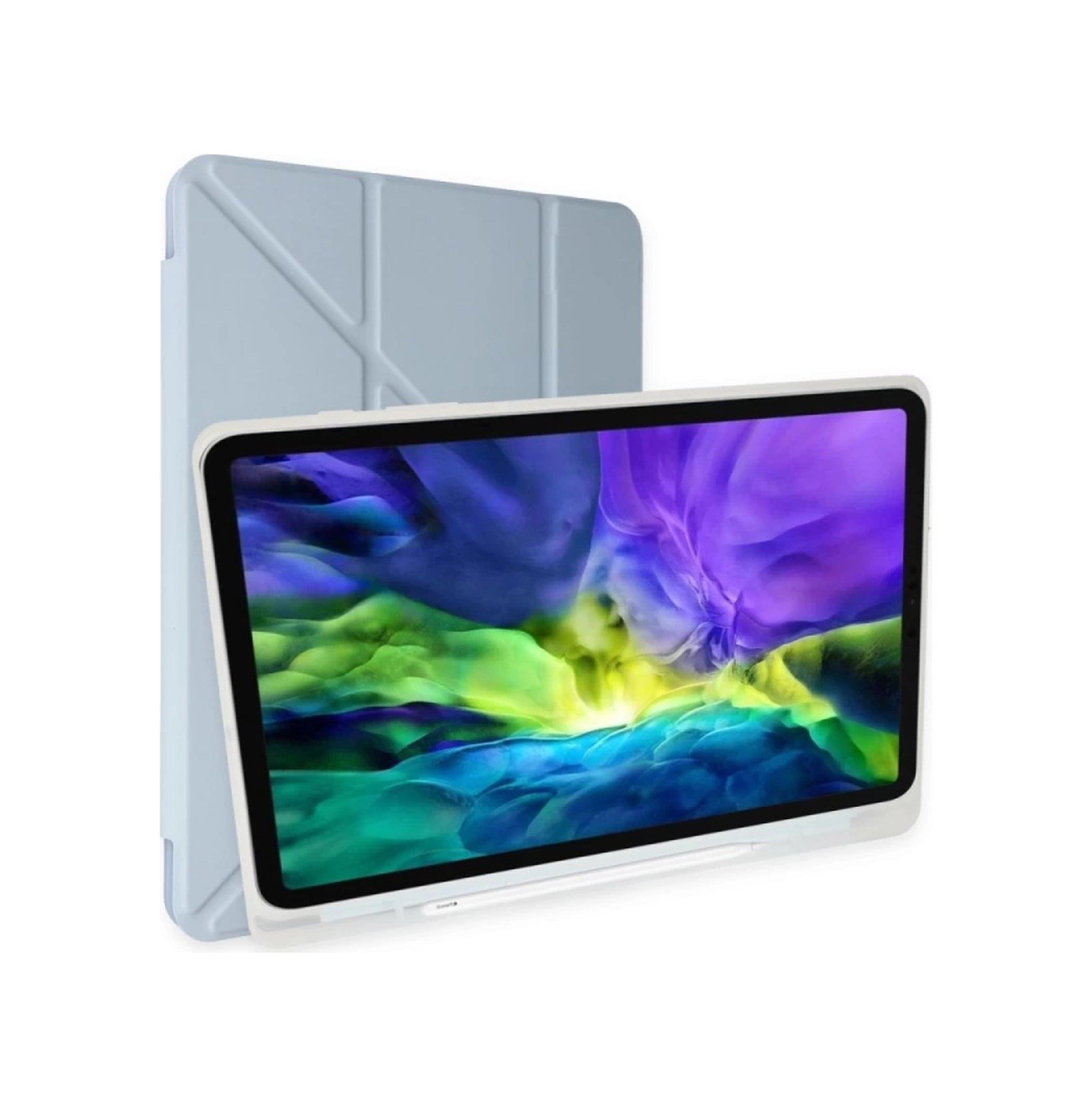 Xiaomi Redmi Pad Kılıf Kalemlikli Mars Tablet Kılıfı - Mavi Kılıf Diğer