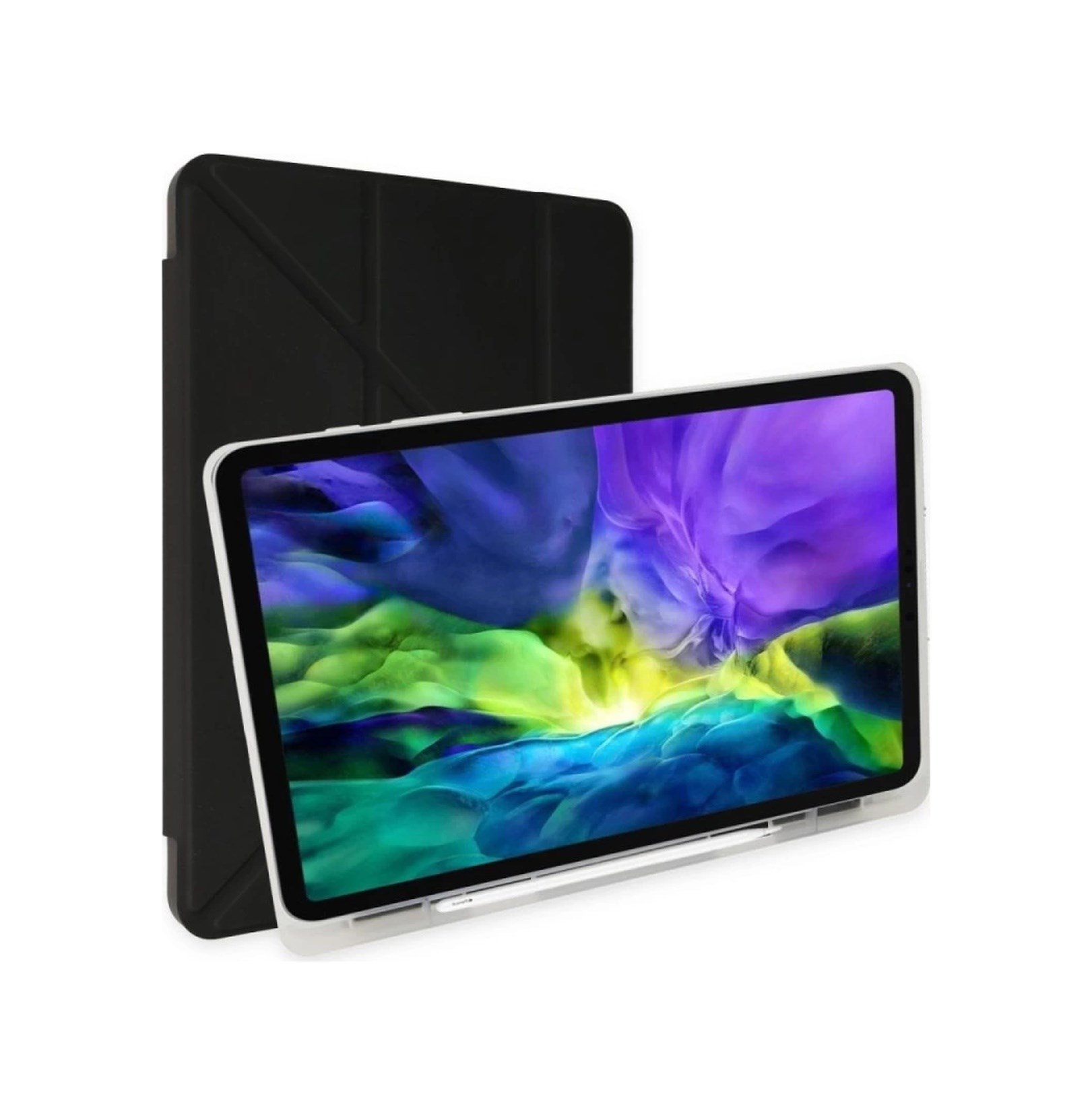 Xiaomi Redmi Pad Kılıf Kalemlikli Mars Tablet Kılıfı - Siyah Kılıf Diğer