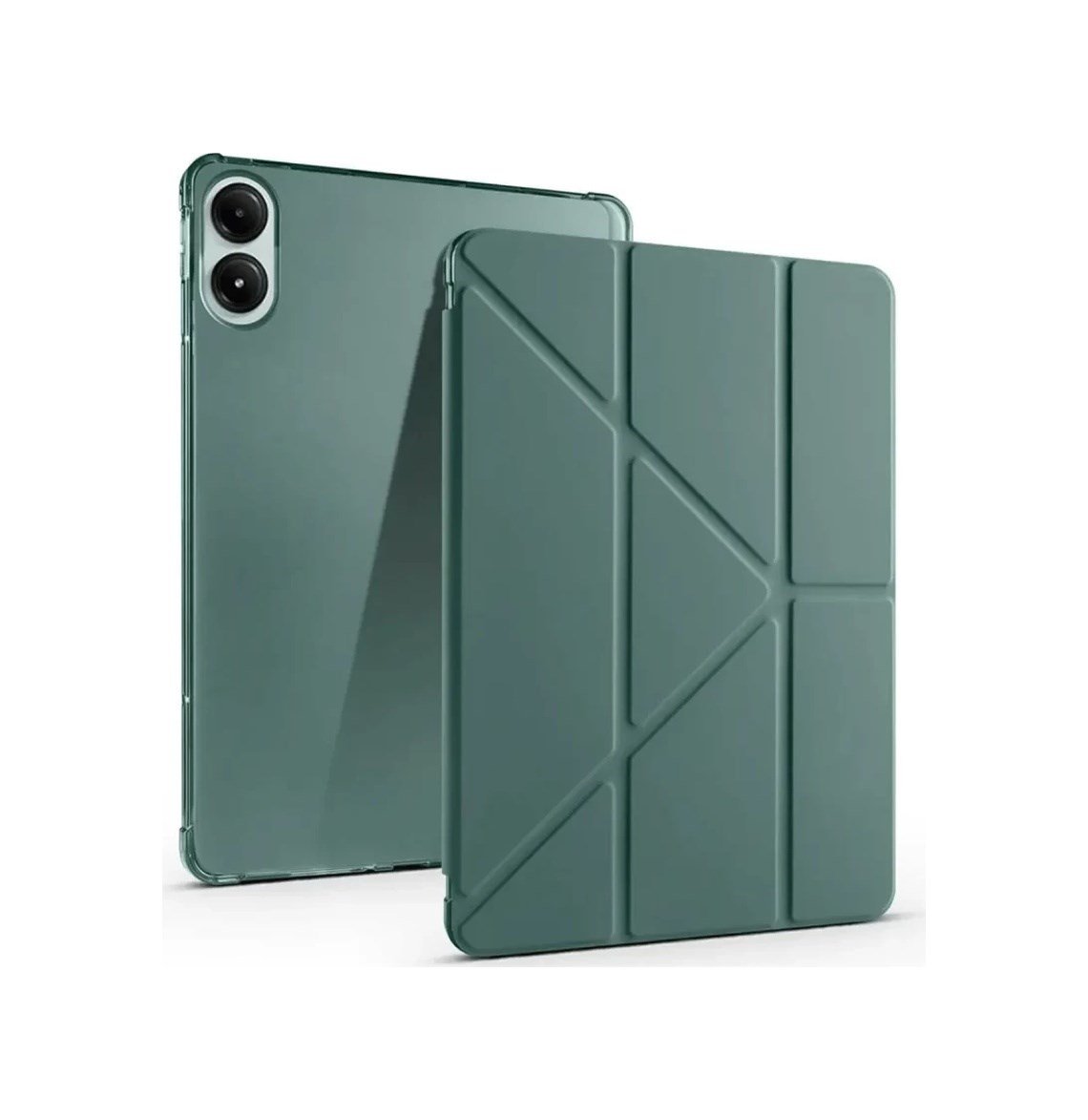 Xiaomi Redmi Pad Se 4g Uyumlu Kılıf Kalemlikli Mars Tablet Kılıfı - Koyu Yeşil Diğer Diğer