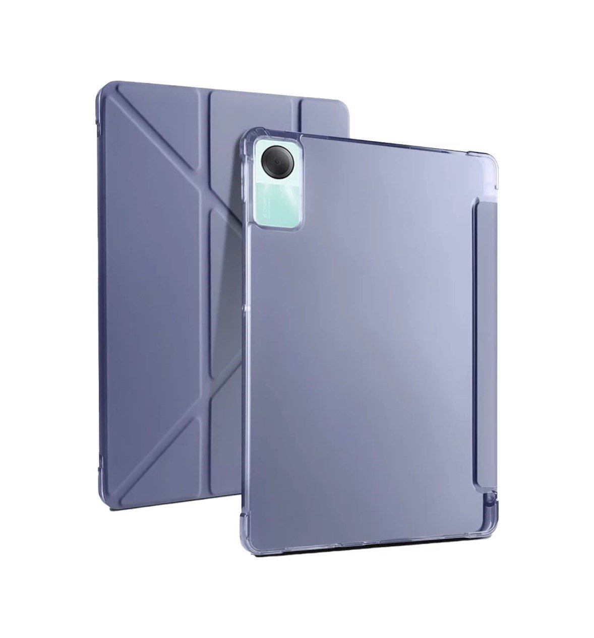 Xiaomi Redmi Pad Se 4g Uyumlu Kılıf Kalemlikli Mars Tablet Kılıfı - Lavender Arka Kapak Lacivert