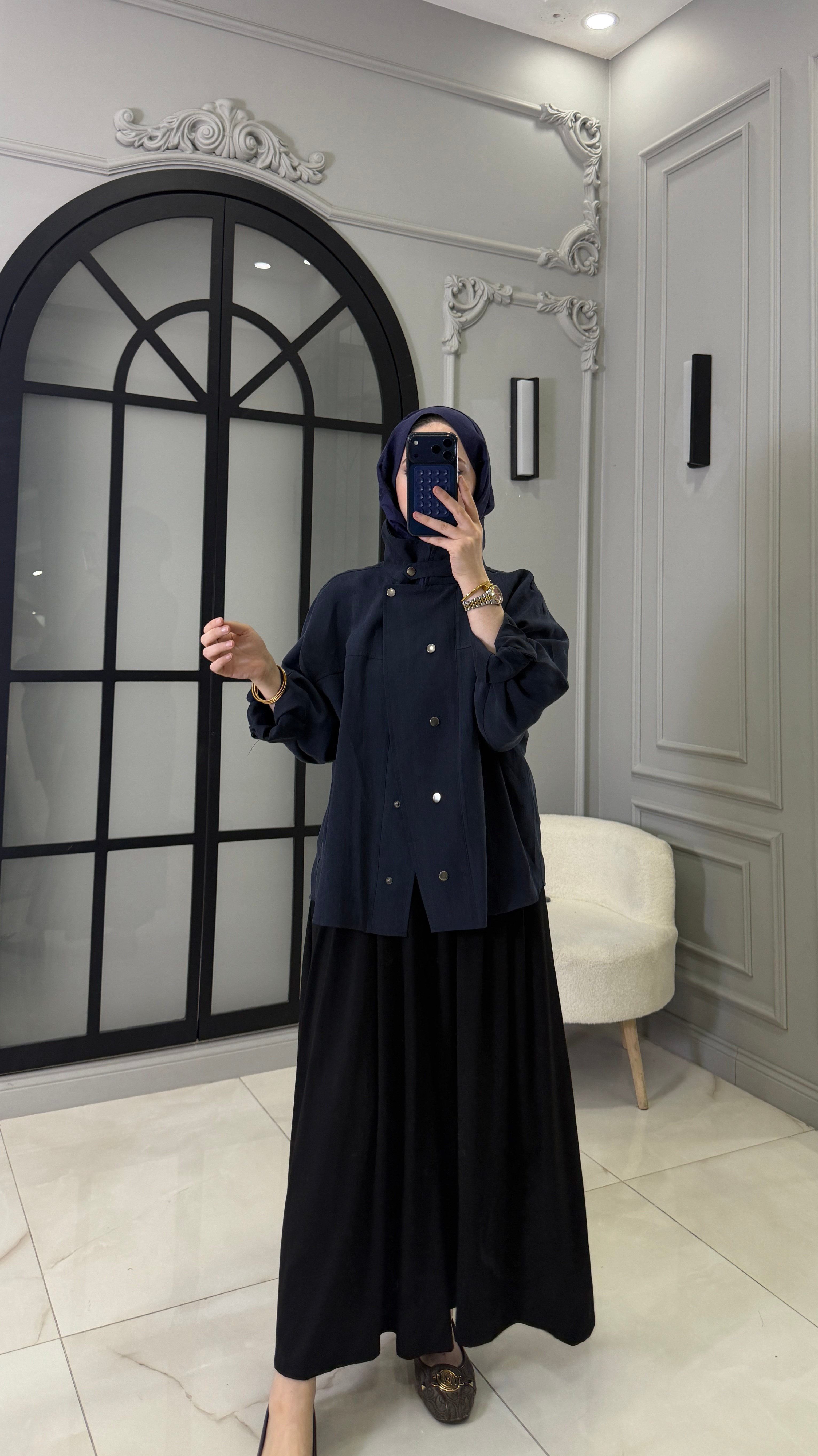 Flared Ceket | Lacivert