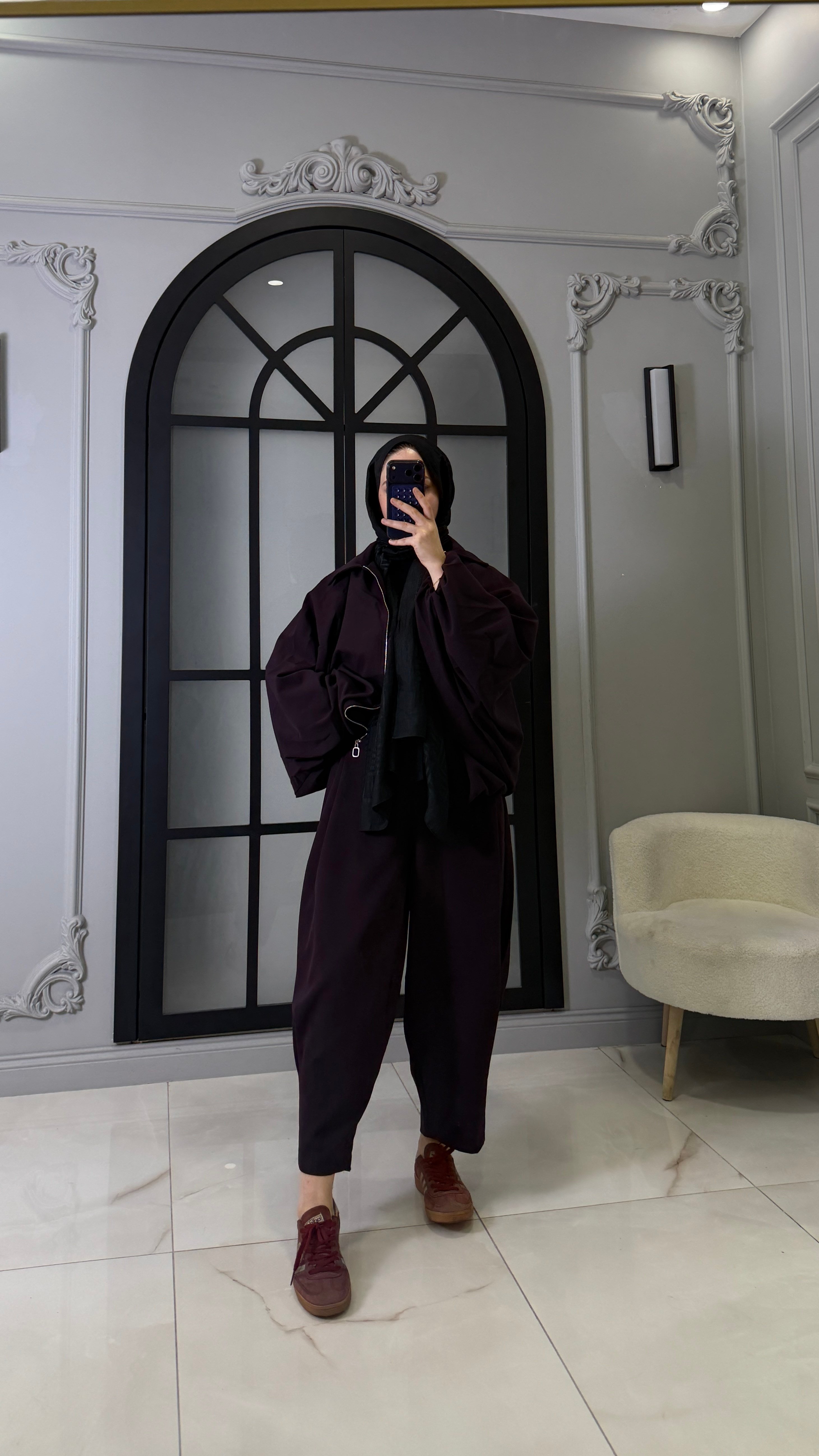 Premium Bomber Ceket Takım | Mürdüm