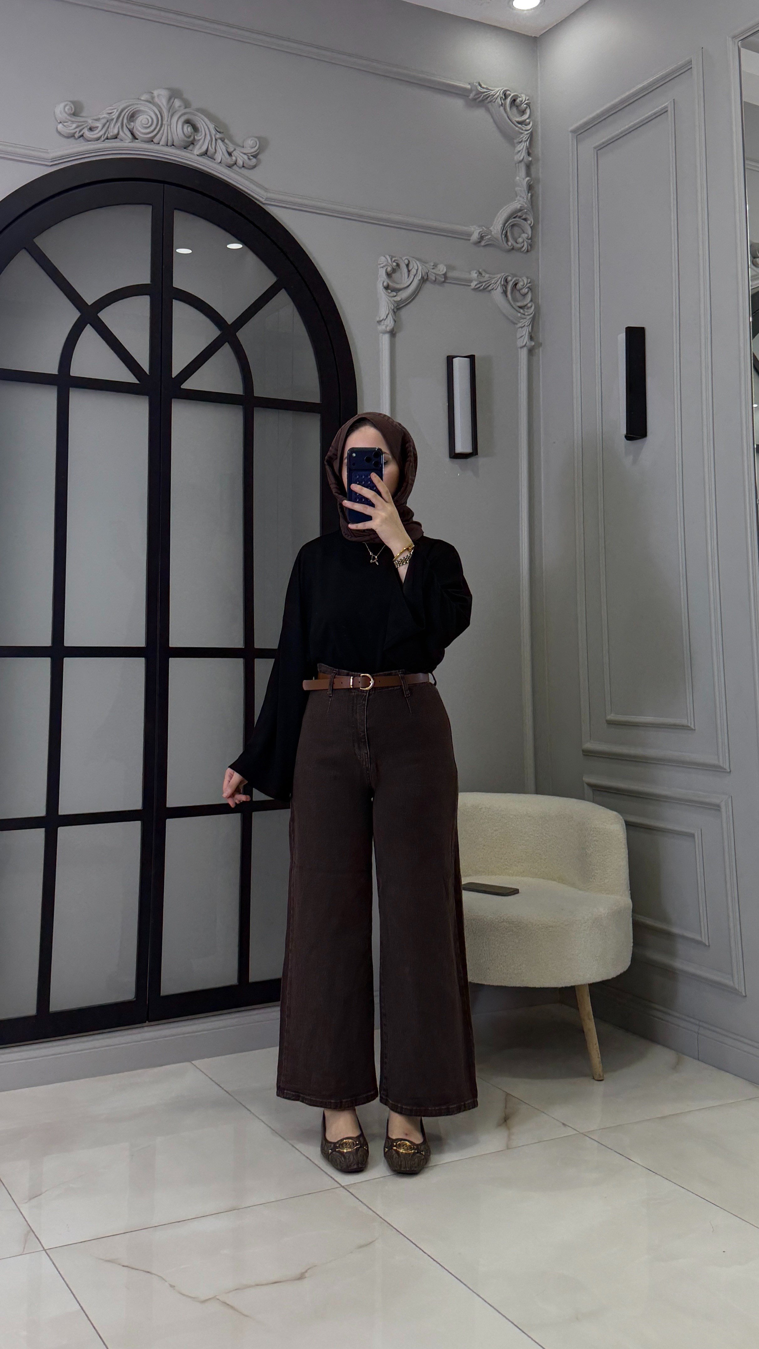Premium Kalıp Jean | Kahverengi