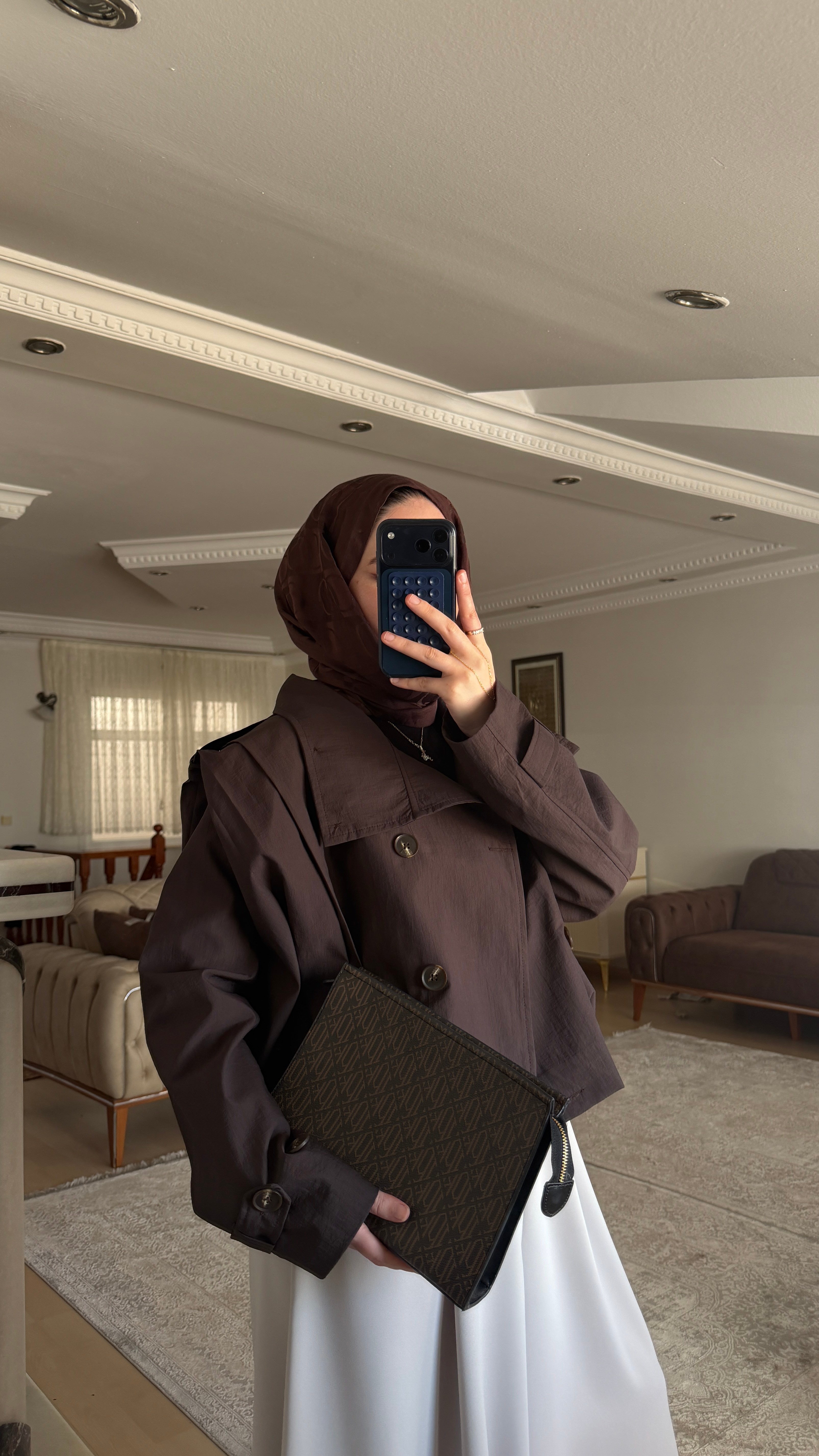 Zra Dik Yaka Trençkot | Kahve