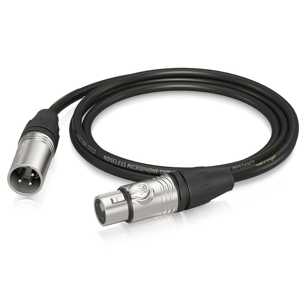 BEHRINGER Altın Performanslı 1,5 m (5 ft) XLR Konnektörlü Mikrofon Kablosu