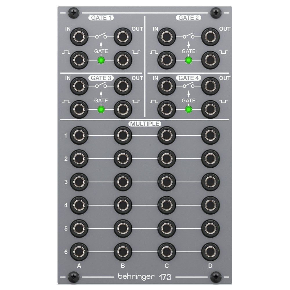 BEHRINGER Eurorack için Efsanevi Analog Dörtlü Kapı ve Çoklu Modül