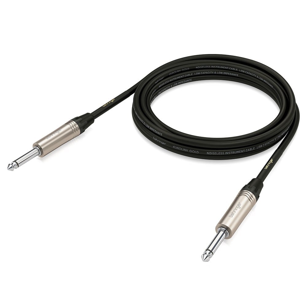 BEHRINGER Gold Performance 3 m (10 ft) Instrument Cable with 1/4