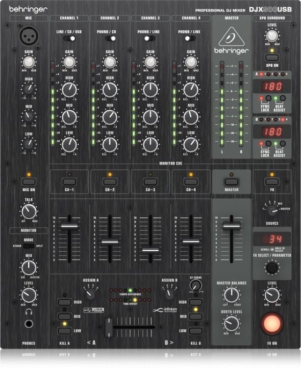 BEHRINGER Pro Mixer DJX900USB 5 Kanallı USB Dj Mikser
