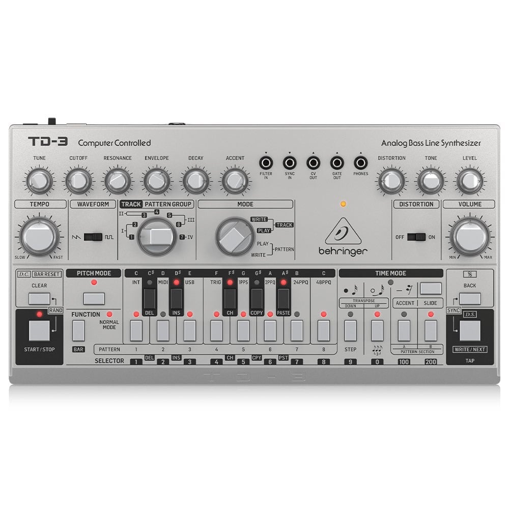 BEHRINGER TD-3-SR Analog Bass Line Synthesizer (Gri)
