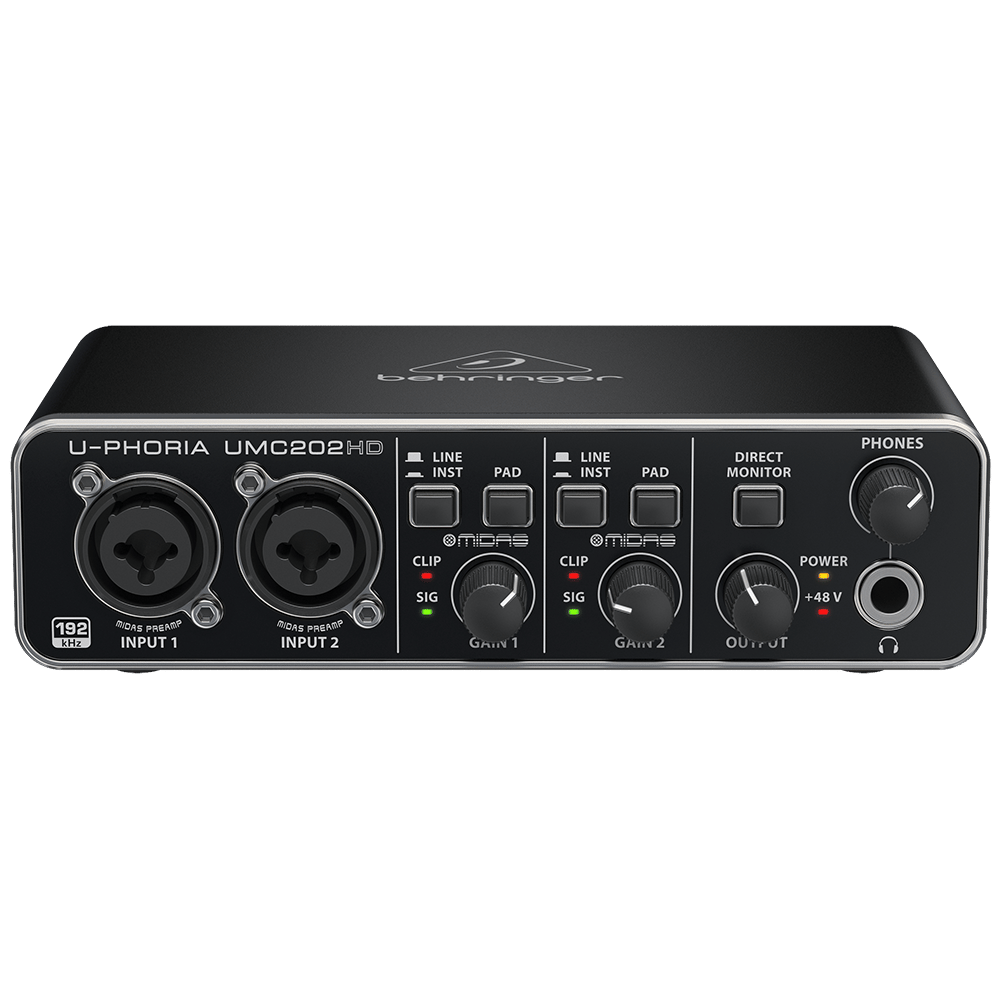 BEHRINGER UMC202HD - 2x2, 24-Bit/192kHz USB Ses Kartı