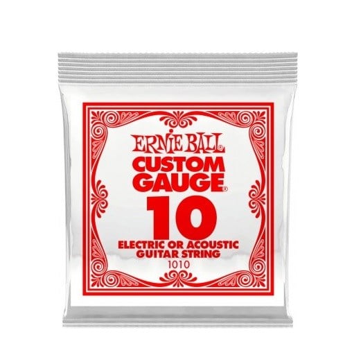 ERNIE BALL P01010 .010 Sargısız Çelik Elektro (Tek Tel)