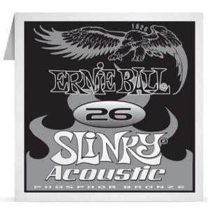 ERNIE BALL P01826 .026 Earthwood Fosfor Bronz Sargılı Akustik (Tek Tel)