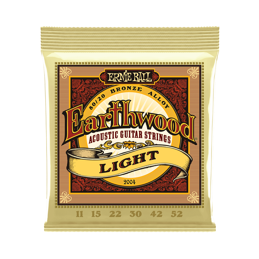 Ernie Ball P02004  Earthwood Light 80/20 Bronze 0.11 - 0.52 Akustik Gitar Teli