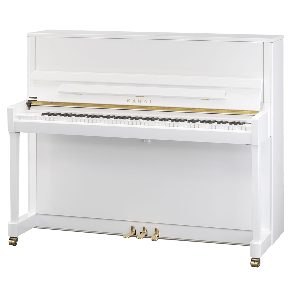 KAWAI K-300 WH/P  122 CM Parlak Beyaz Duvar Piyanosu