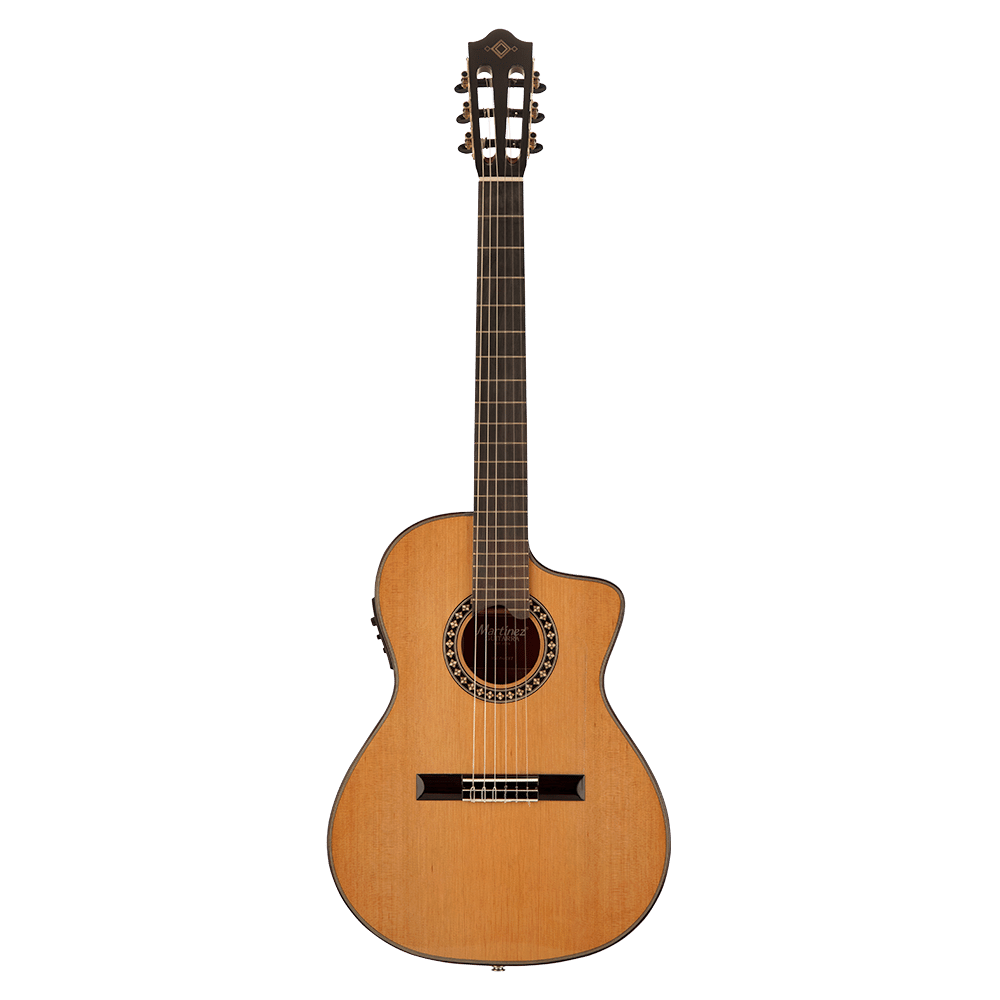 Martinez MP-1 PRE CET Cutaway İnce Kasa Elektro Klasik Gitar