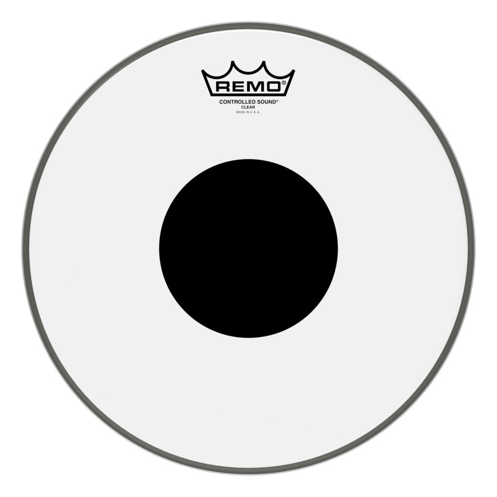REMO CS-0312-10- Controlled Sound® Şeffaf Top Black Dot™ 12