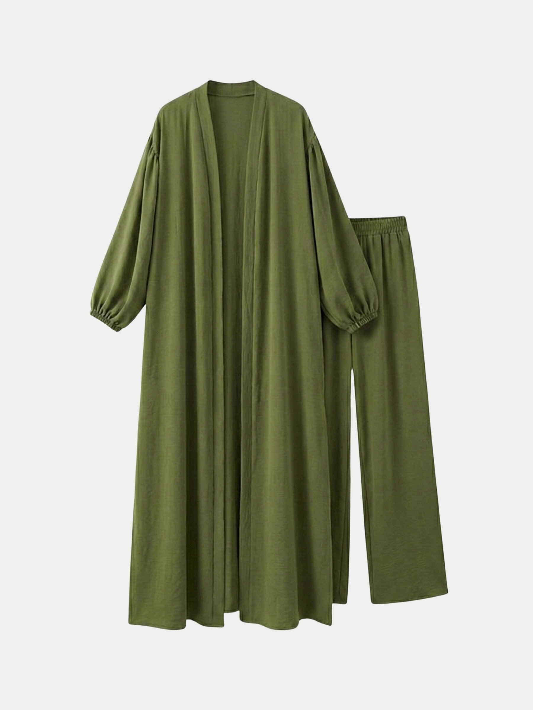 2’ Lİ AYROBİN YIRTMAÇLI ABAYA TAKIM