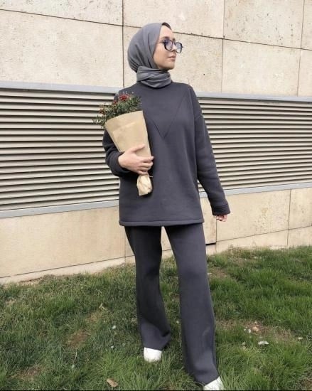 2’Lİ KIŞLIK FİTİLLİ BASIC TUNİK PANTOLON TAKIM