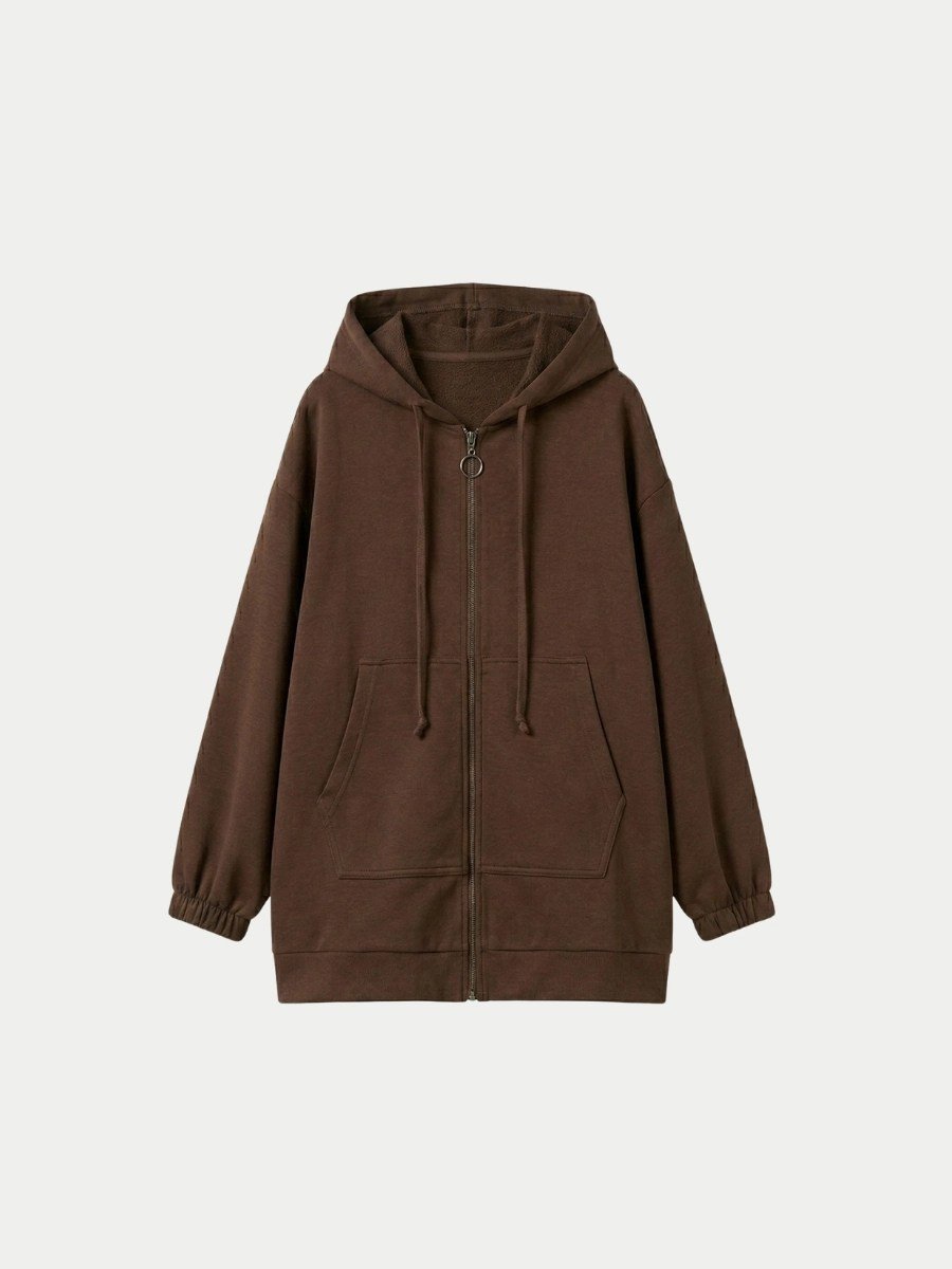 İKİ İP FERMUARLI SWEAT HIRKA
