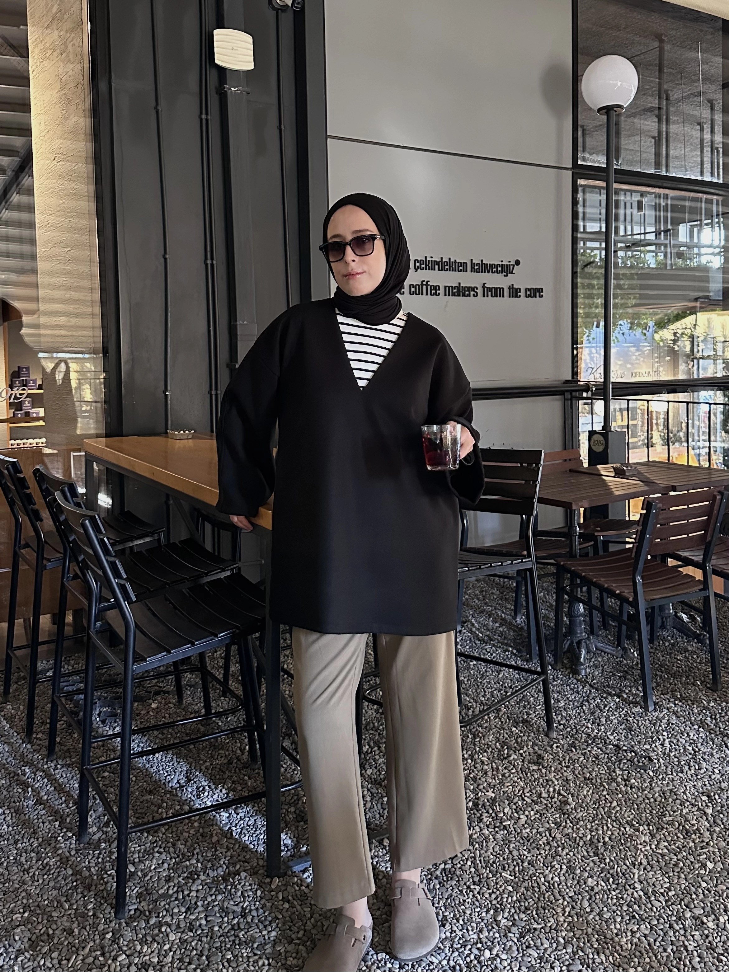 KAŞE V YAKA TUNİK