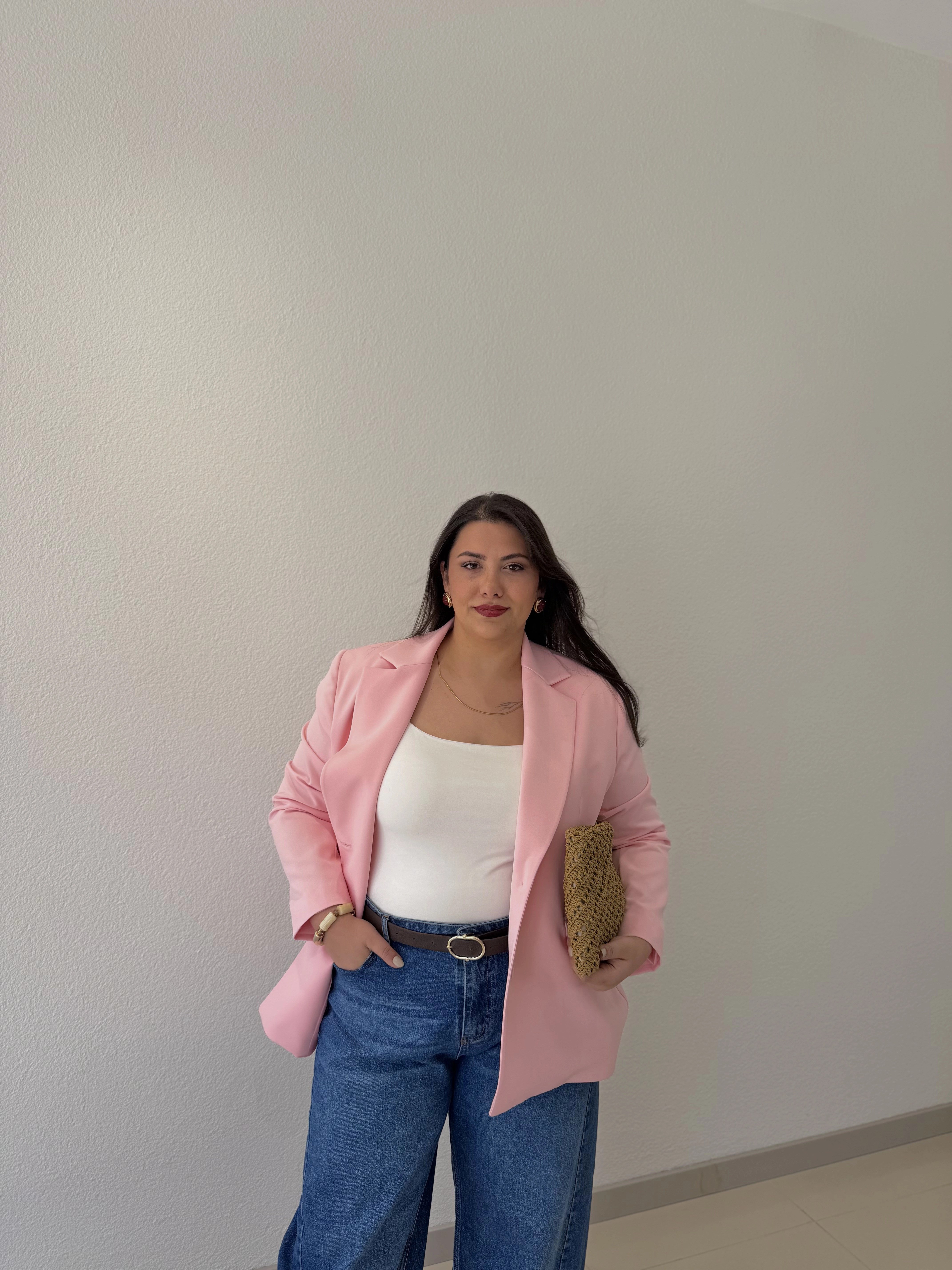 OVERSİZE ASTARLI BLAZER CEKET - ACI KAHVE