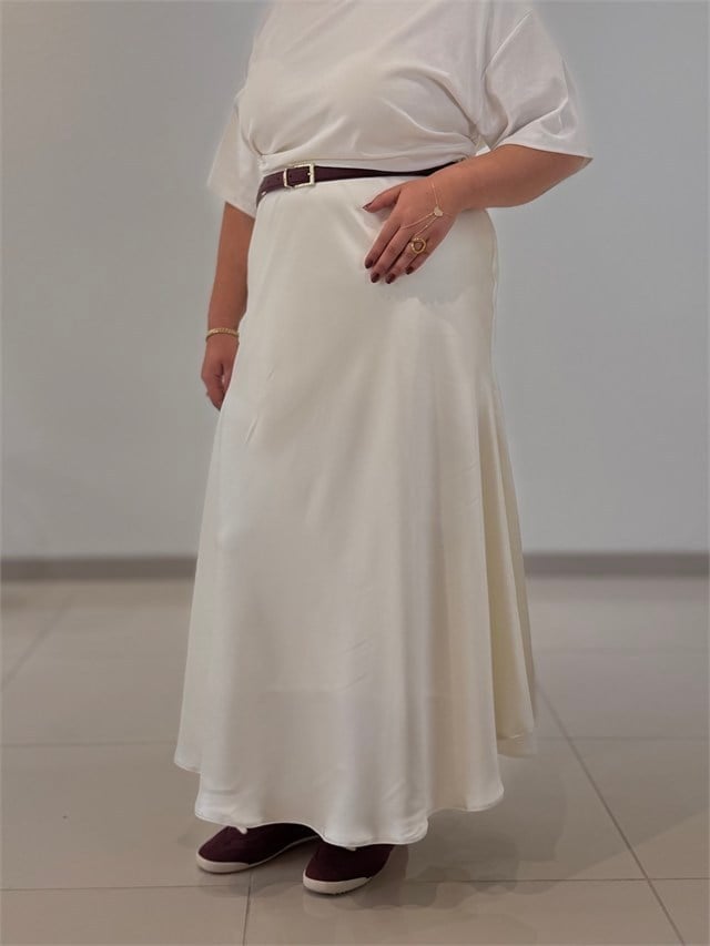 VEREV SATEN ETEK - BEYAZ
