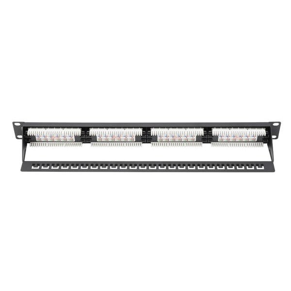 DIGITUS DN-91624U-CR 8P8C,LSA,ALTIN KONTAK 24 PORT CAT6 DOLU 1U ZIRHSIZ PATCH PANEL