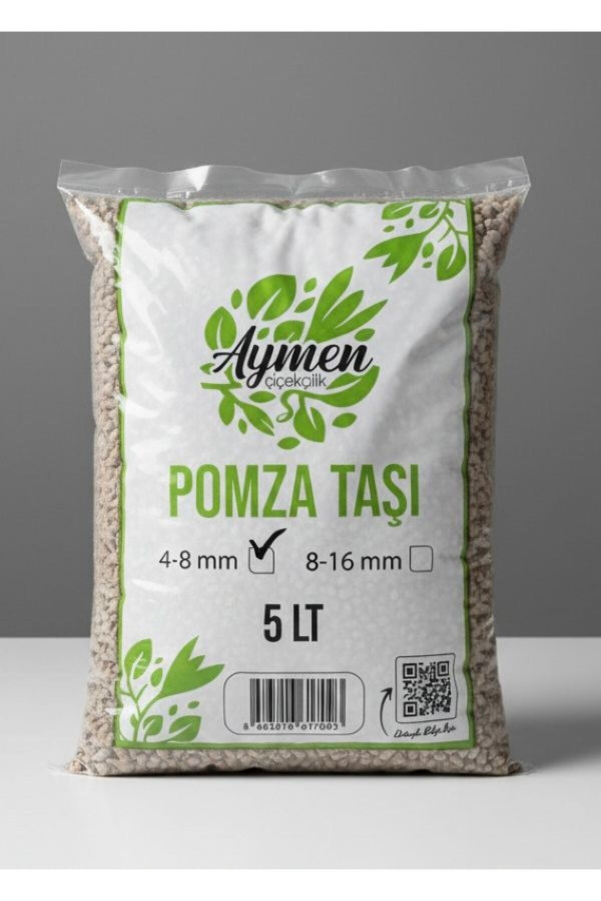 4-8 mm Ponza Taşı - Tarım Pomzası 5 Lt Paket - 5 Litre Volkanik Ponza Taşı