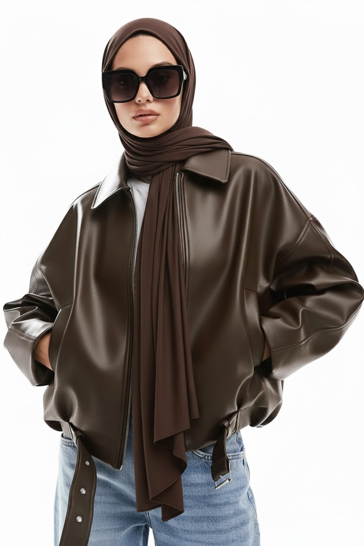 Geniş Kolu P&B Bomber Ceket