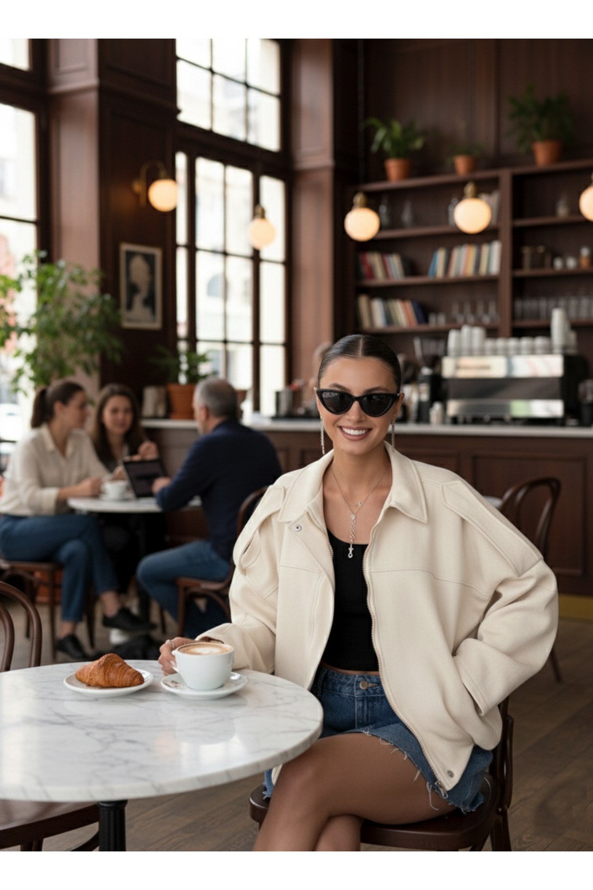 Kadın Oversize Süet Ceket