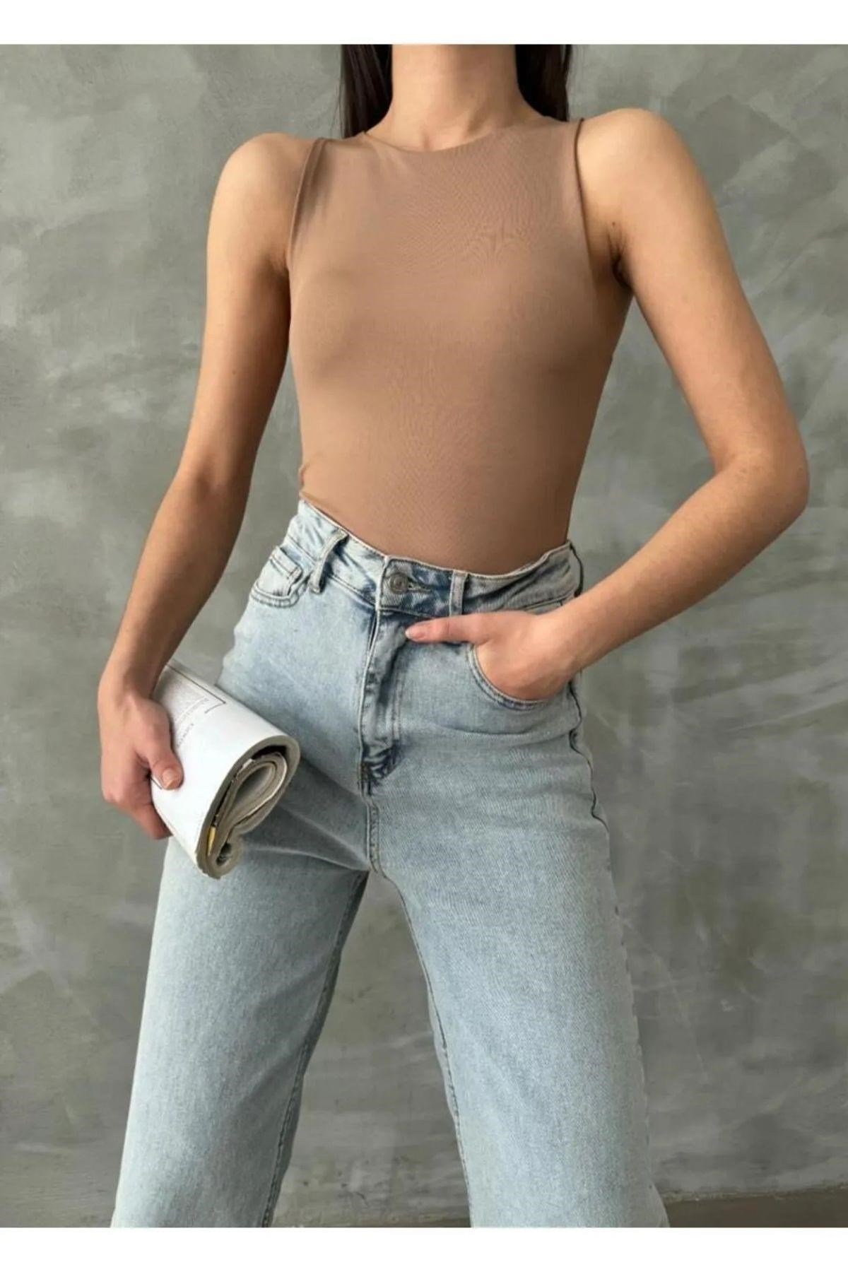 Kadın Sıfır Kollu Bodysuit