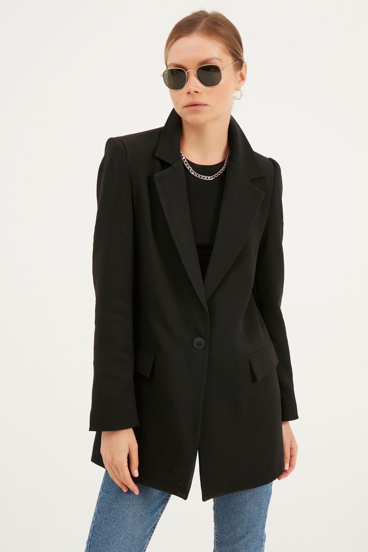 Kadın Siyah Blazer Ceket