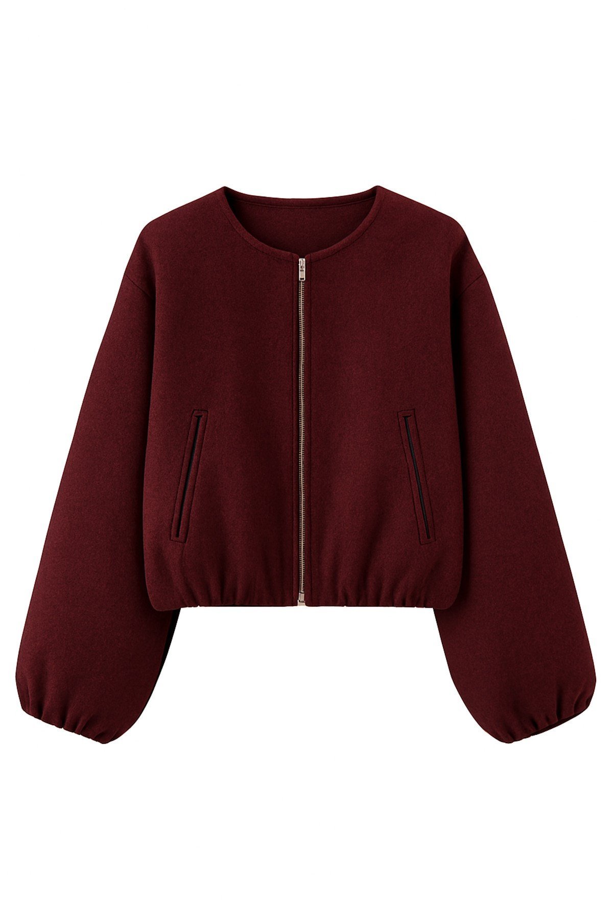 Kadın Viral Kaşe Kumaş ZR Bomber Ceket