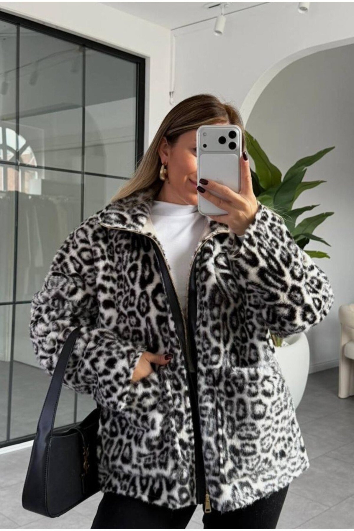 Leopar Desen ZR Model Ceket