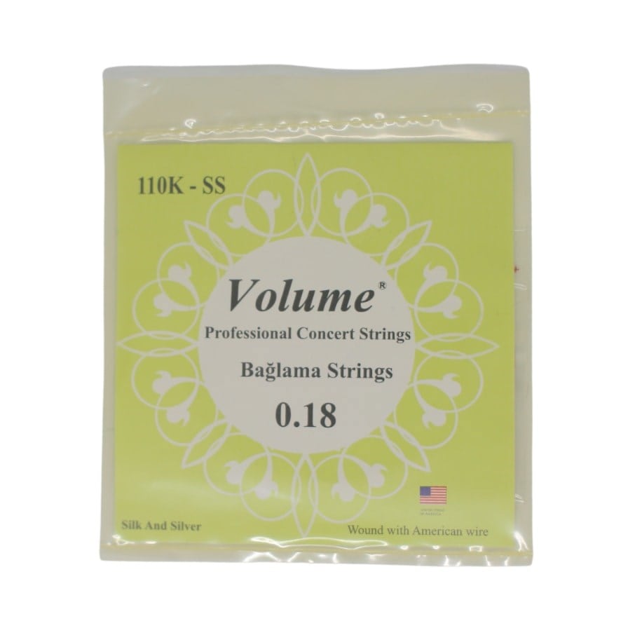 Volume 0.18 Kısa Sap Boncuksuz Bağlama Teli (İPEK BAMLI)