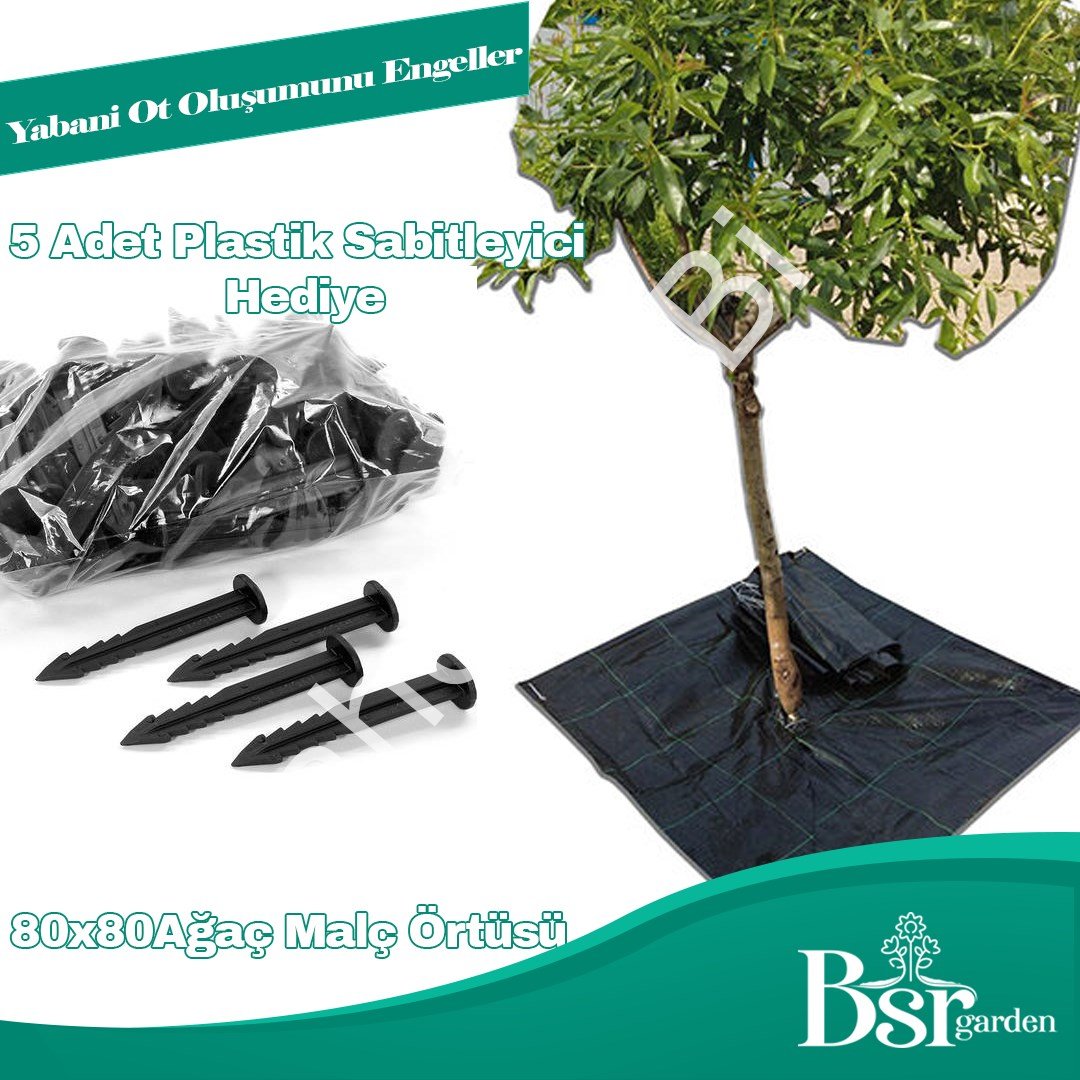 Ağaç Taban Örtüsü 80x80 50 Adet Bsr Garden