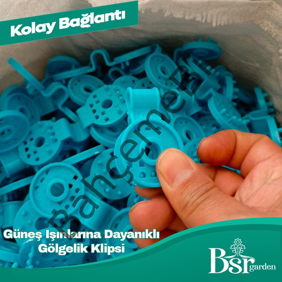 Mavi Gölgelik Klipsi UV Katkılı 250 Adet Bsr Garden
