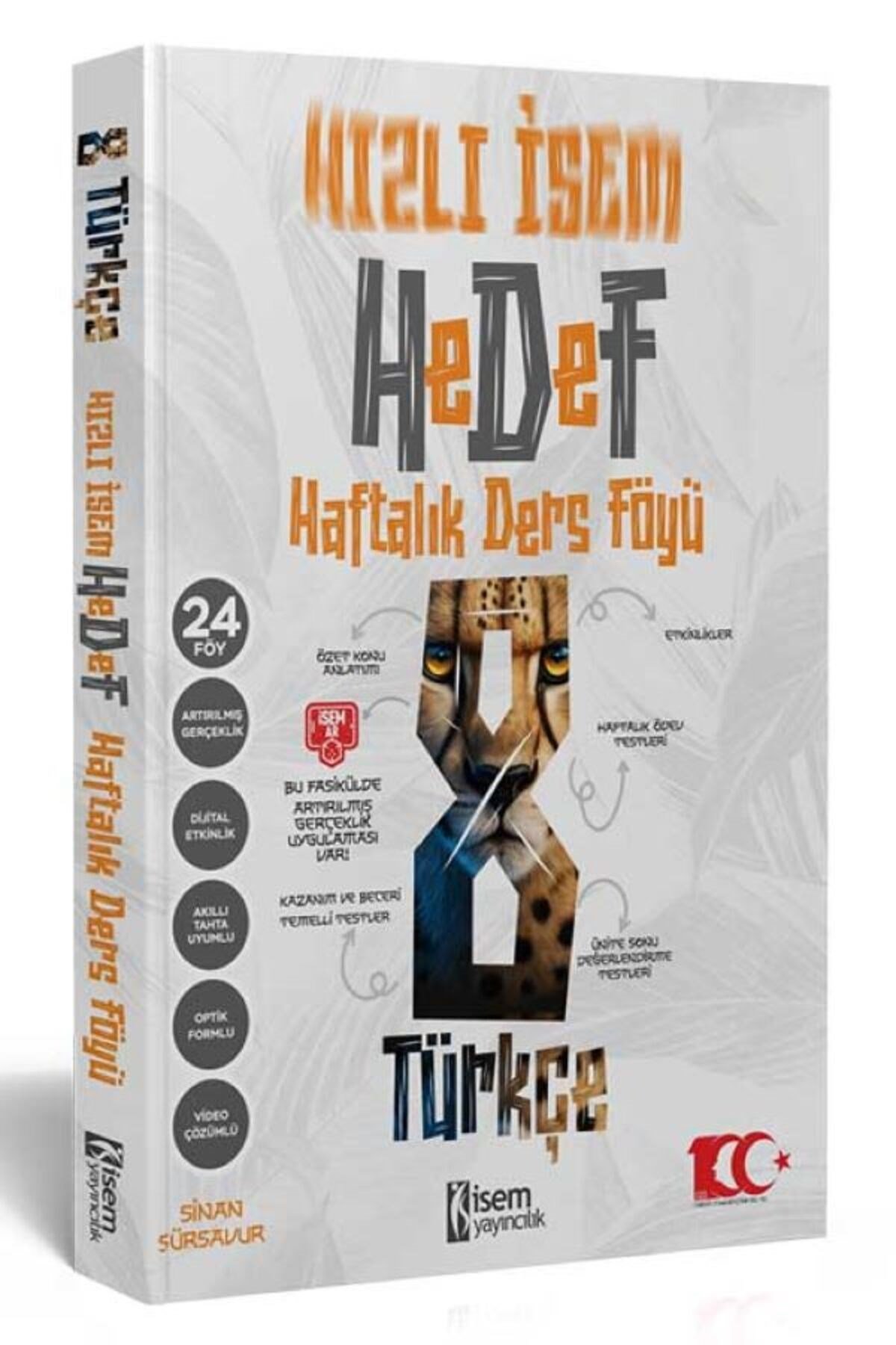 2024 8. Sınıf Hızlı İsem Hedef Türkçe Haftalık Ders Föyü İsem Yayıncılık