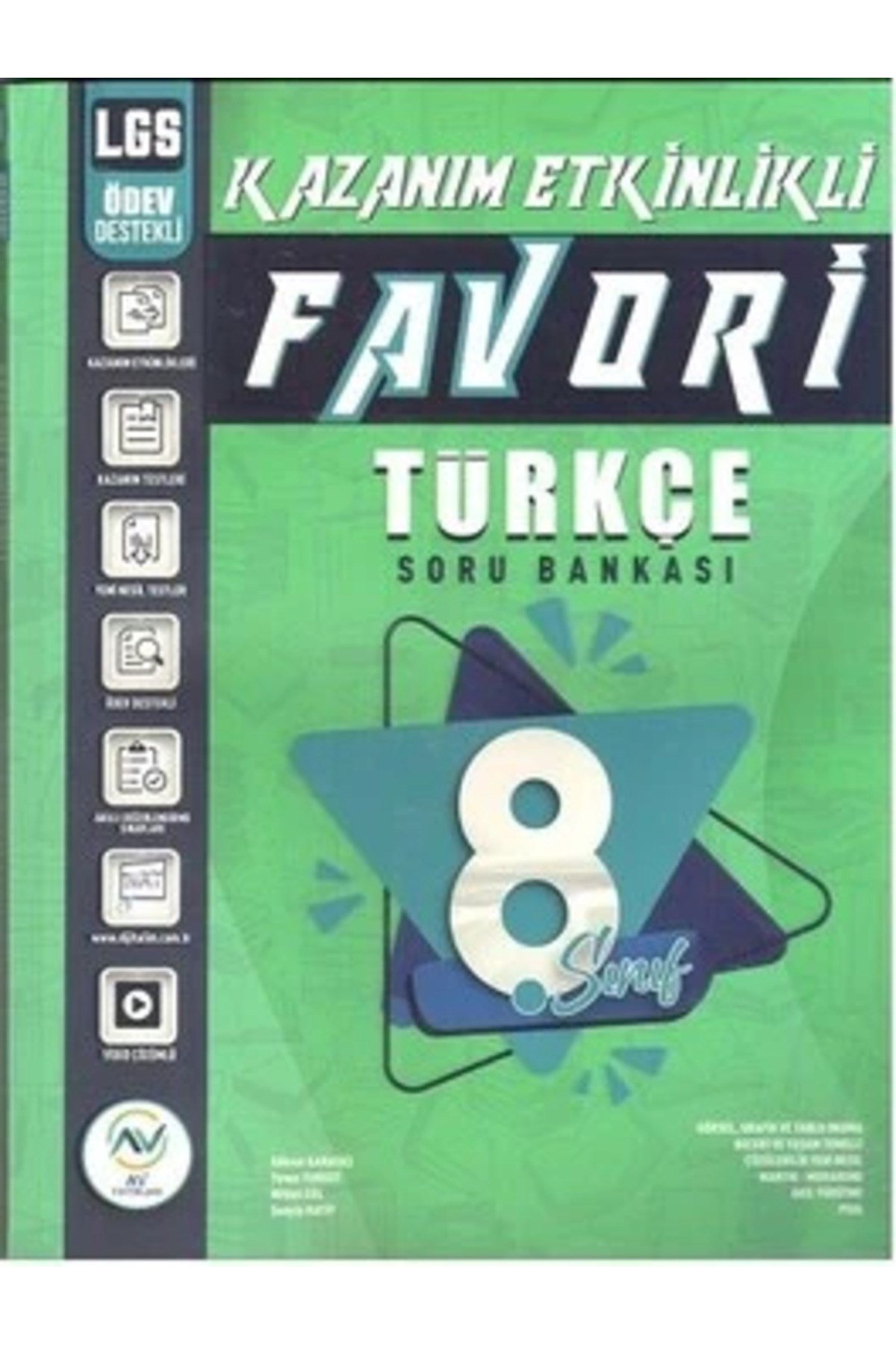 2024 Baskı Av LGS 8. Sınıf Türkçe Kazanım Etkinlikli Favori Soru Bankası