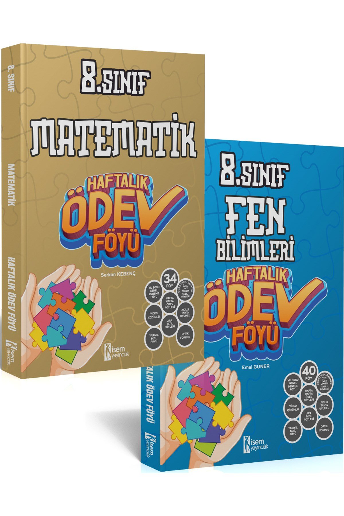 2024 İSEM 8.SINIF MATEMATİK VE FEN BİLİMLERİ HAFTALIK ÖDEV FÖYÜ (2 Kitap)