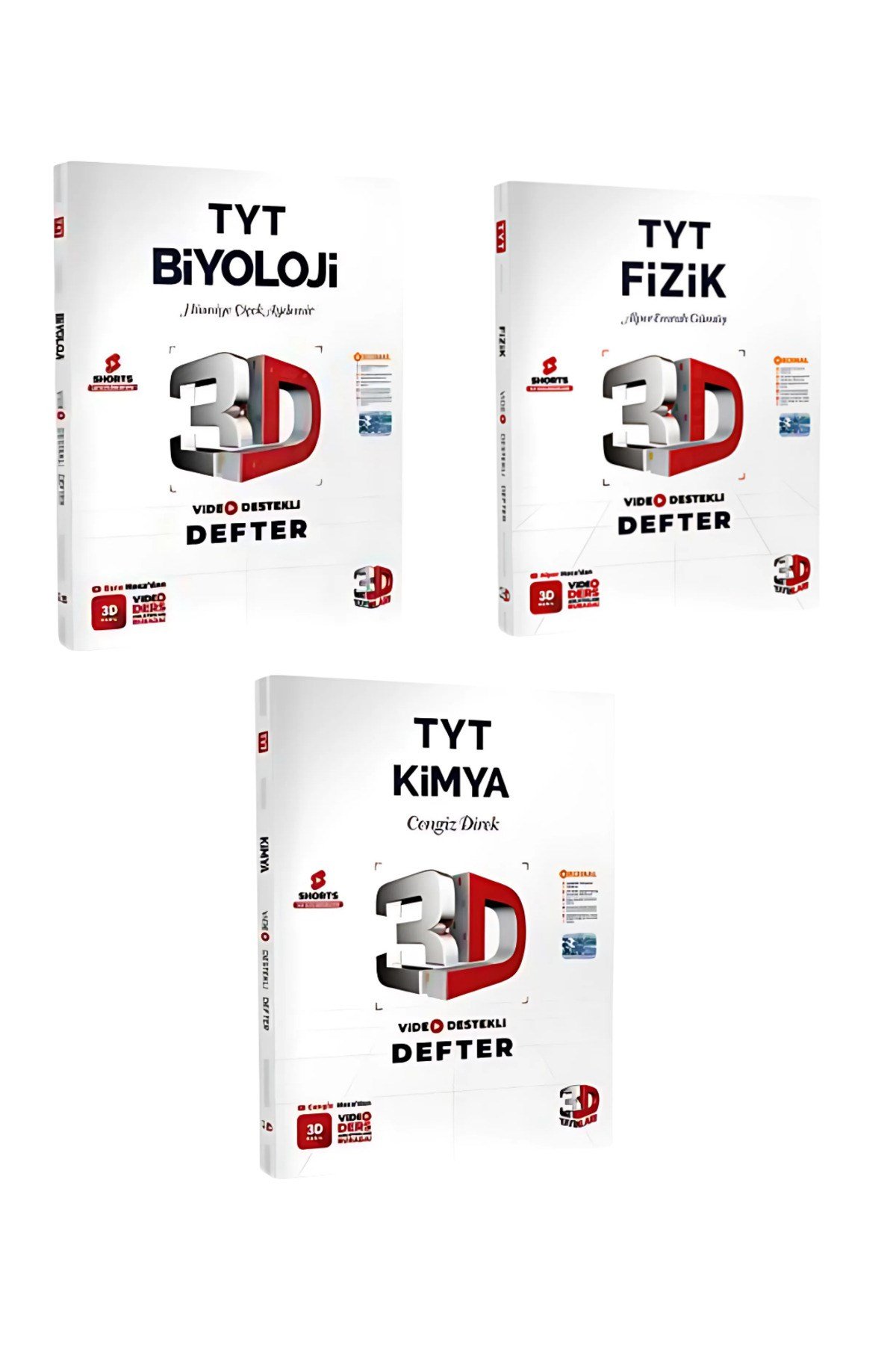 2026 3d Tyt Fen Bilimleri Set ( Vdd Biyoloji Vdd Kimya Vdd Fizik)