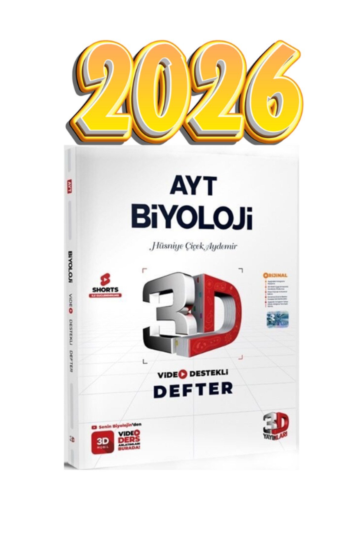3D AYT BİYOLOJİ VDD DEFTER GÜNCEL BASKI 2026