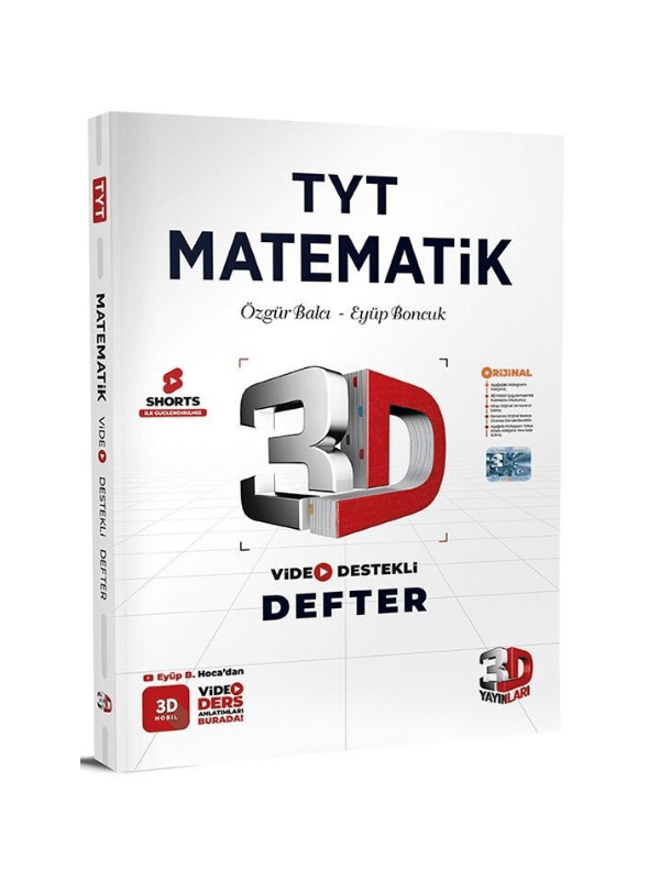 3D Yayınları TYT Matematik Video Destekli Defter