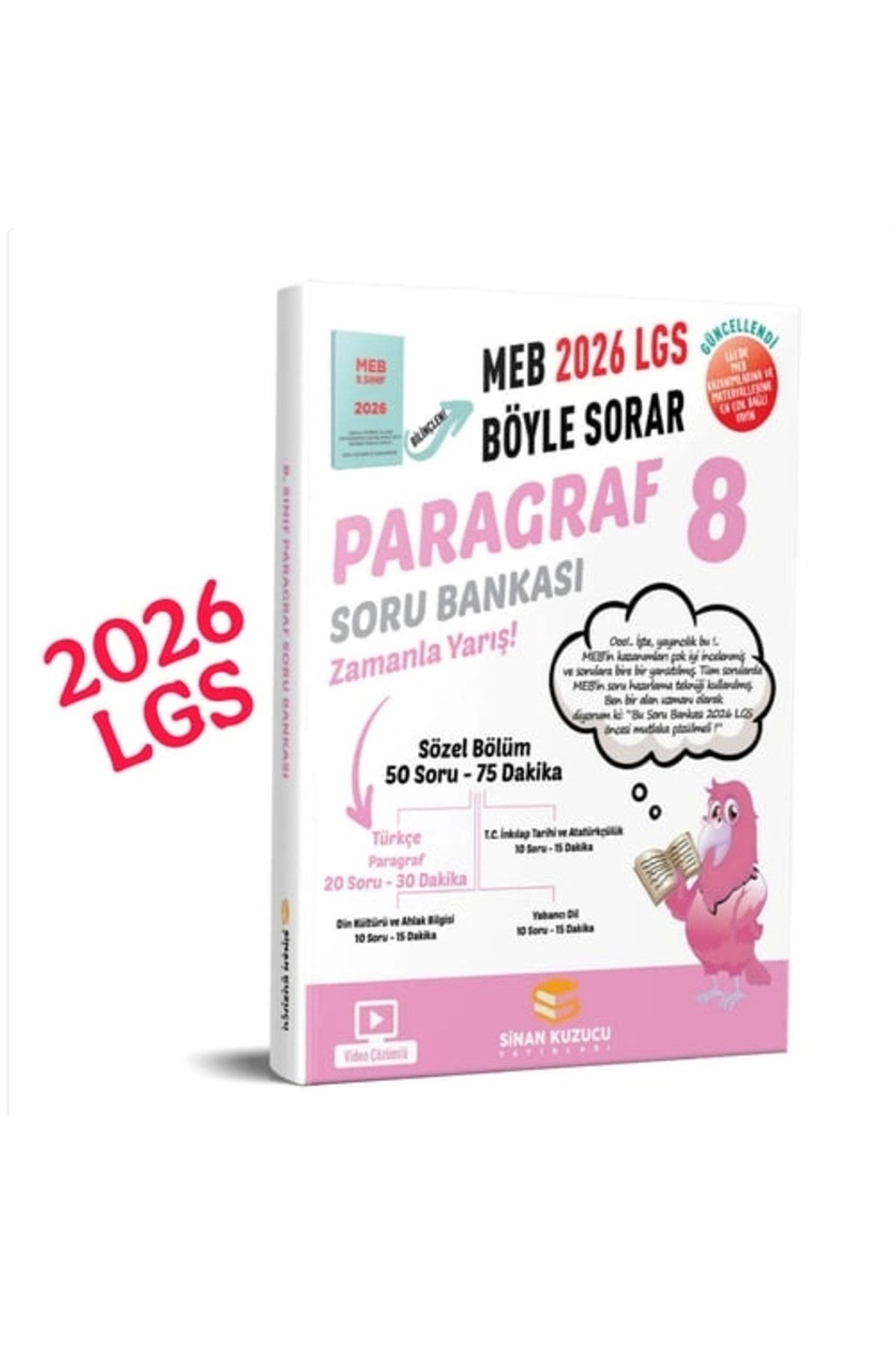 8. Sınıf Paragraf Soru Bankası / Kollektif / Sinan Kuzucu Yayınları / 9786256804661